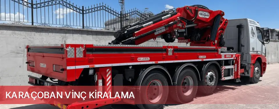 Karaçoban İlçemi Vinç Kiralama